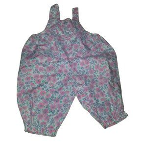 VTG Floral Multicolor Corduroy Overall for Baby and Toddler Size 3-6 months